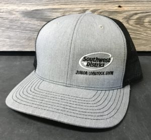 Gray trucker hat with Southwest District logo